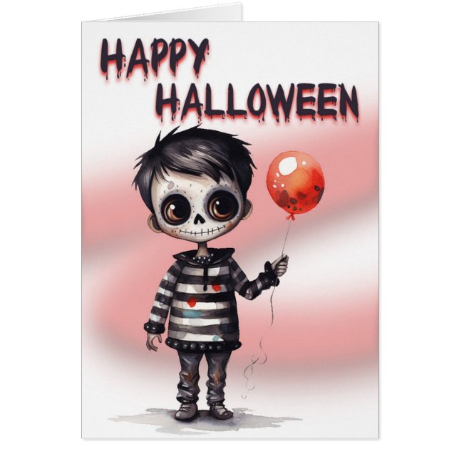 Cartão Feliz Dia das Bruxas (Frente)