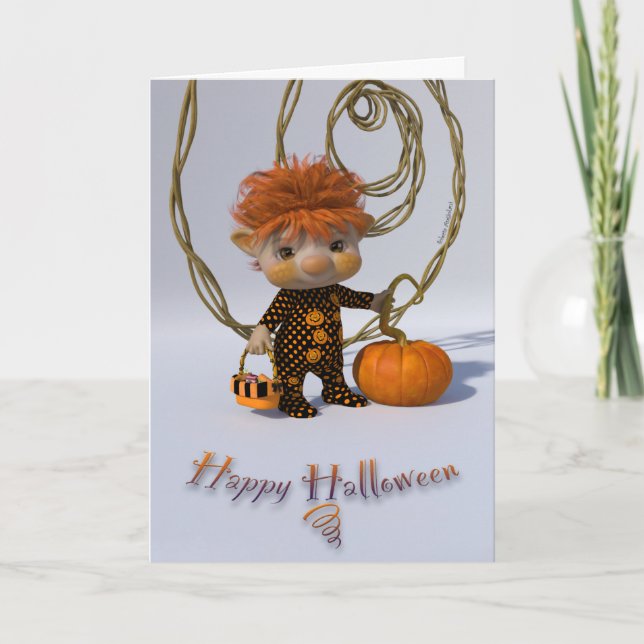 Cartão Feliz Dia das Bruxas (Frente)