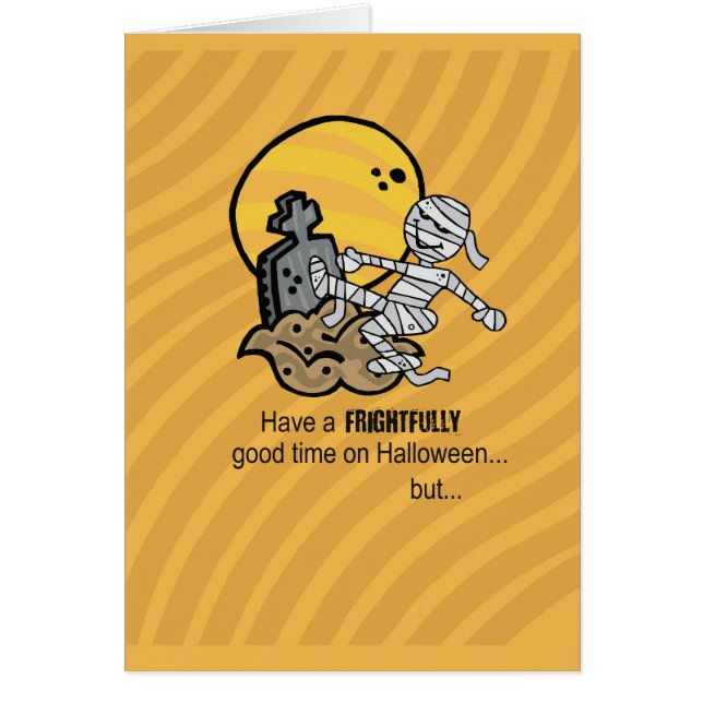 Cartão Feliz Dia das Bruxas da Mãe (Frente)