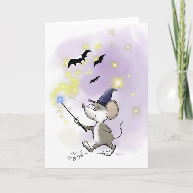 Cartão Feliz Dia das Bruxas de Moe (Frente)