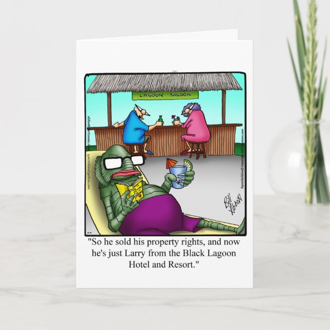 Cartão Feliz Dia das Bruxas Engraçado (Frente)