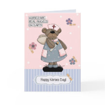 Feliz Dia das Enfermeiras. Anjo do Urso de Teddy