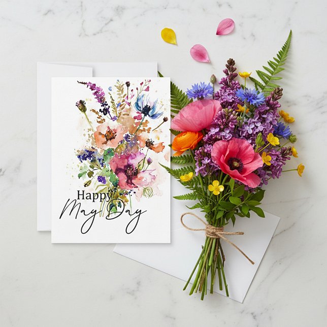 Cartão Feliz Dia das Flores personalizadas (Criador carregado)
