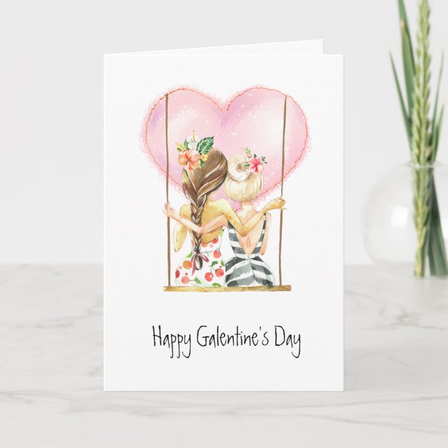 Cartão Feliz Dia das Galentinas (Frente)