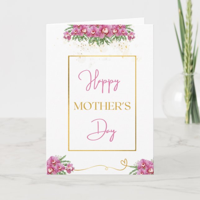 Cartão Feliz Dia das Mães (Frente)
