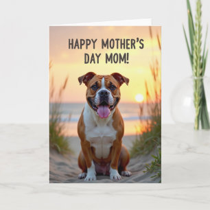 Cartão Feliz Dia das Mães Cachorro