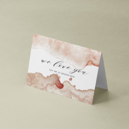 cartão feliz dia das mães com lavagem de aquarela