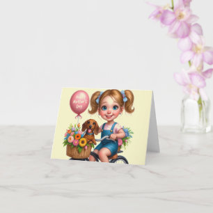 Cartão Feliz Dia das Mães Da Menina