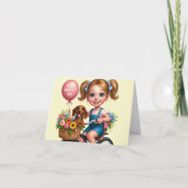Cartão Feliz Dia das Mães Da Menina