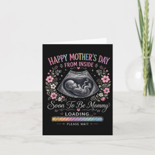 Cartão Feliz Dia das Mães De Dentro Bebê Carregando
