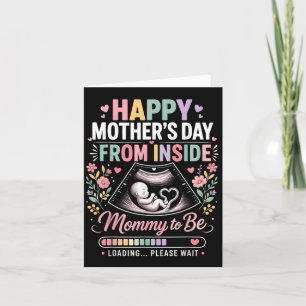 Cartão Feliz Dia das Mães de Dentro da Mamãe Para Ser Car