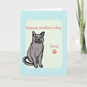 Cartão Feliz Dia das Mães Do Gato