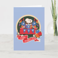 Feliz Dia das Mães | Estandarte Snoopy Mamãe