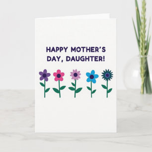 Cartão Feliz Dia das Mães Filha