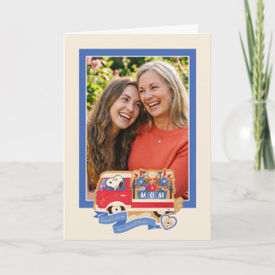 Cartão Feliz Dia das Mães   Foto Personalizável da Mamãe 