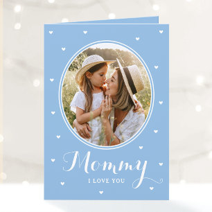Cartão Feliz Dia das Mães Fotos Personalizadas Script Azu