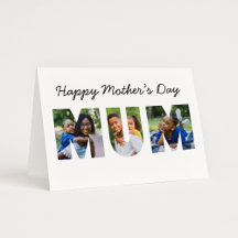 Feliz Dia das Mães Mamãe Carta Foto