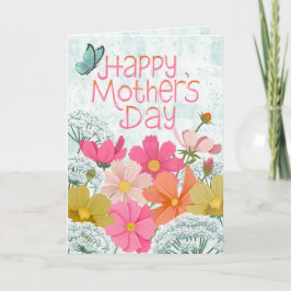 Cartão Feliz Dia das Mães Meadow Flowers