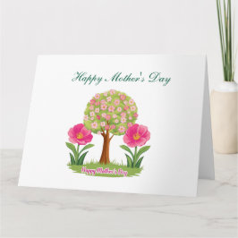 Cartão Feliz Dia das Mães, Nature Design