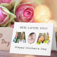 Feliz Dia das Mães - Nós te amamos - Nome da Foto