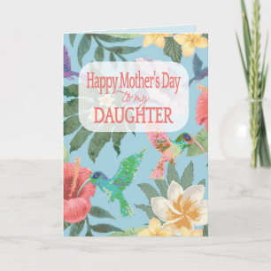 Cartão Feliz Dia das Mães para minha filha 