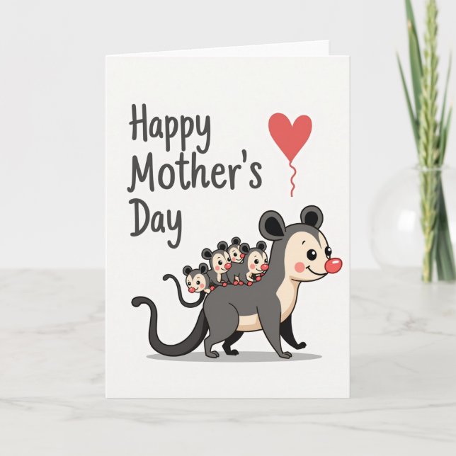 Cartão Feliz Dia das Mães Vector (Frente)