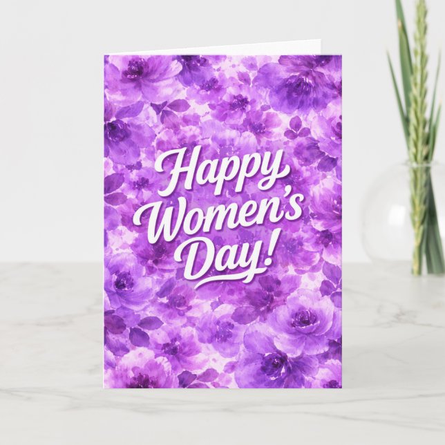 Cartão Feliz Dia das Mulheres (Frente)