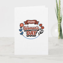 Feliz Dia das Mulheres Retro Floral Tri-Blend S