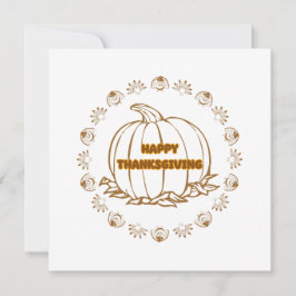 Cartão feliz dia de Ação de Graças