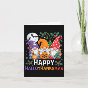 Cartão Feliz Dia de Ação de Graças dos Gnomos de Hallotha
