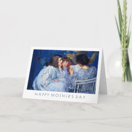 Cartão Feliz Dia de as mães. Belas Artes