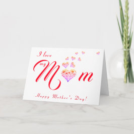 Cartão Feliz dia de as mães/Cartão de Aniversário Feliz