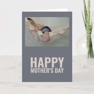 Cartão Feliz dia de as mães de fotos personalizado