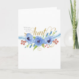 Cartão Feliz Dia de as mães de uma tia floresce muito esp