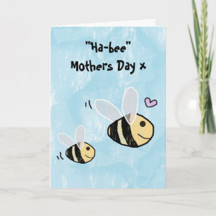 Cartão Feliz dia de as mães - Dia de as mães Hap-Bee