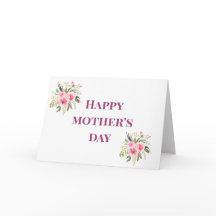 Feliz Dia de as mães, Flores Rosa, Saudação