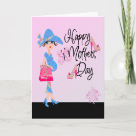 Cartão Feliz dia de as mães grávida mãe