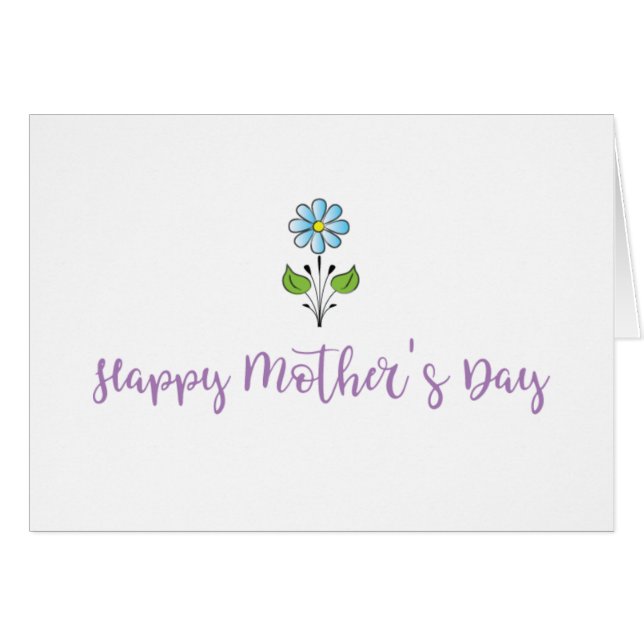 Cartão Feliz Dia de as mães ❤️ Minha querida mãe, querida (Frente Horizontal)