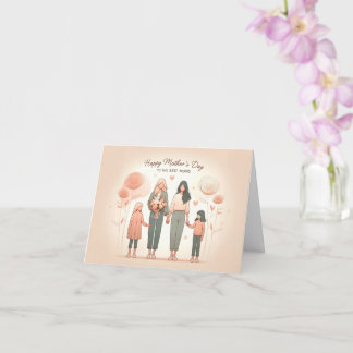 Cartão Feliz Dia de as mães Para As Melhores Mães