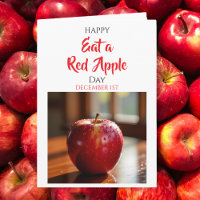 Feliz Dia de Comer uma Maçã Vermelha! 1º de Dezemb