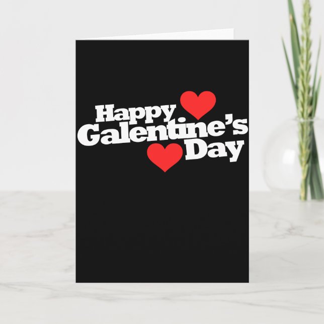 Cartão Feliz Dia de Galentine (Frente)