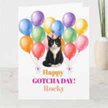 Feliz dia de Gotcha gato de smoking Pet