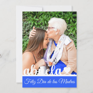 Cartão Feliz Dia de las Madres Abuela Flat Greeting Card
