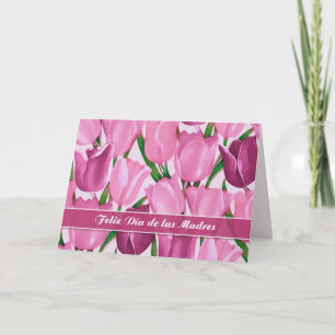 Cartão Feliz Día de las Madres. Dia de as mães em espanho