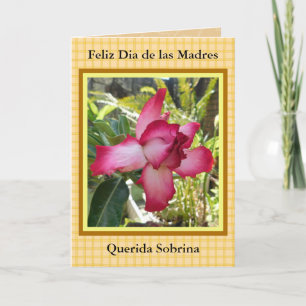 Cartão Feliz Dia de las Madres Sobrina 421