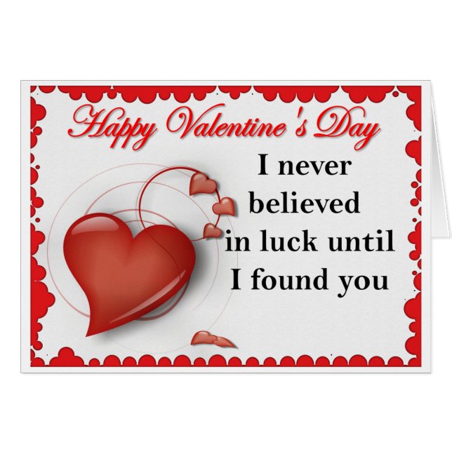 Cartão Feliz dia de os namorados (Frente horizontal)