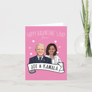 Cartão Feliz dia de os namorados de Joe e Kamala