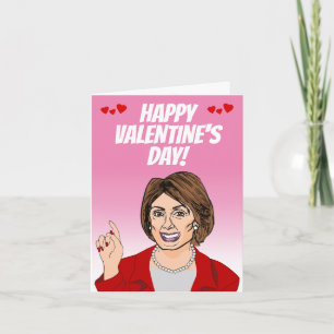 Cartão Feliz dia de os namorados de Nancy Pelosi