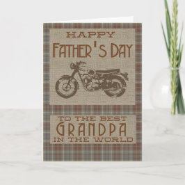 Cartão Feliz Dia de os pais ao Melhor Avô do Mundo