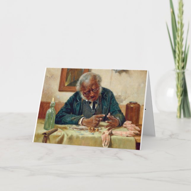 Cartão Feliz Dia de os pais - Atacar o equilíbrio certo (Frente)